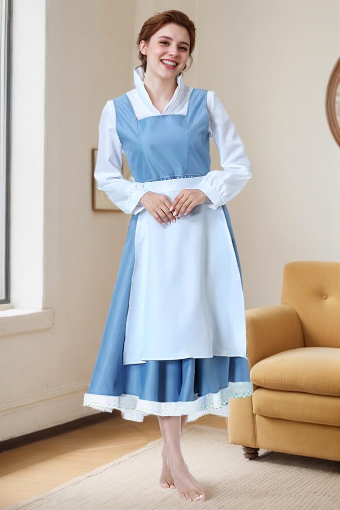 GOLDSTITCH Women's Apron Maid Dress Cosplay Costume Halloween Cosplay Costumes - Image 4